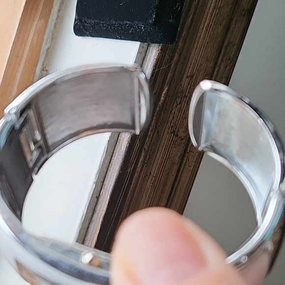 Original white metal bangle clasp watch - Picture 4 of 8